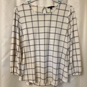 Adrianna Papell Windowpane Top